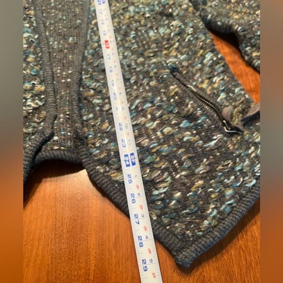 Moth Anthropologie Blue, Green, Gray cardigan size S - Picture 9 of 10